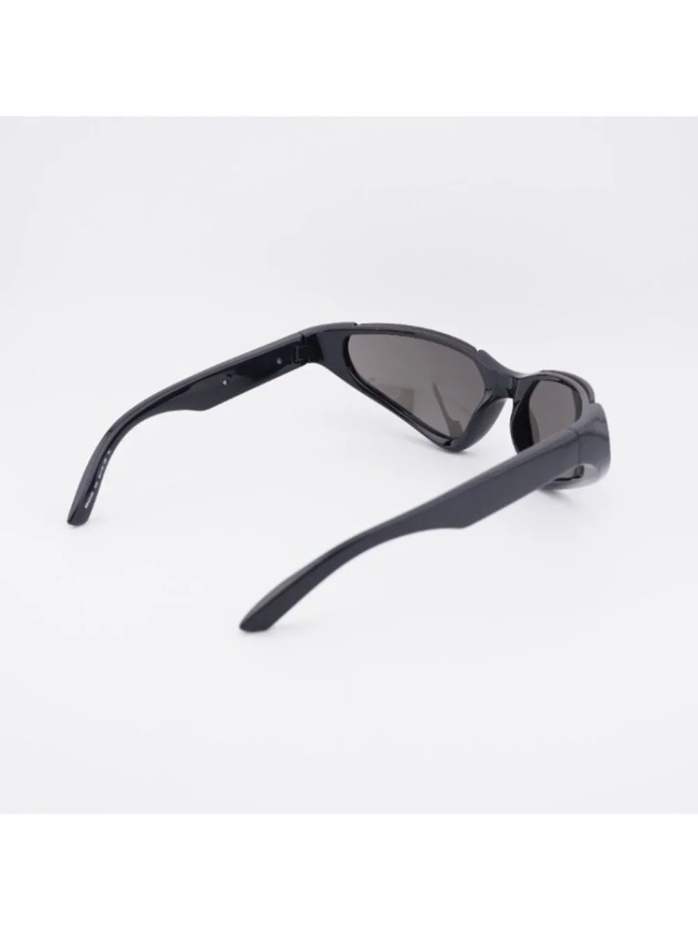 Balenciaga BB0202S 001 Unisex Sunglasses Black Geometric Frame, Grey Lenses